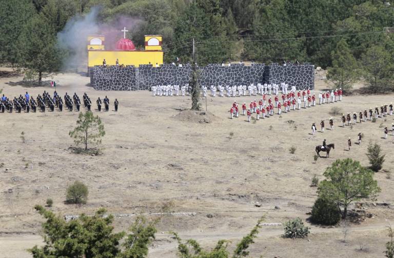 Preside Céspedes escenificación de la Batalla del 5 de Mayo