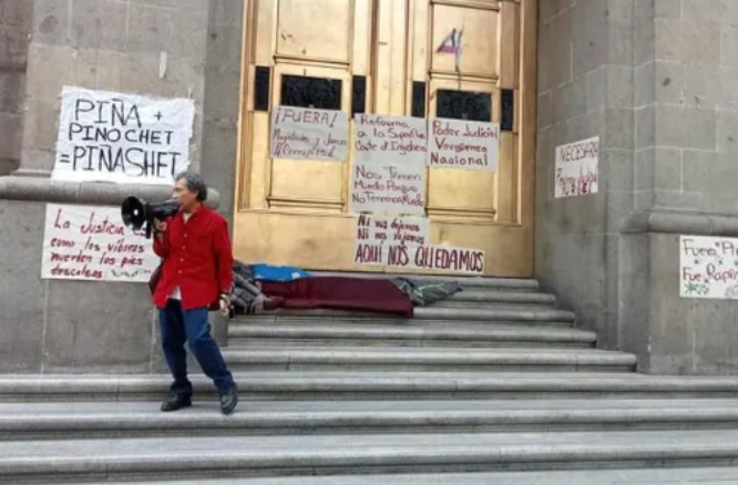 Frente Internacional Obradorista se instala de nuevo frente a la SCJN