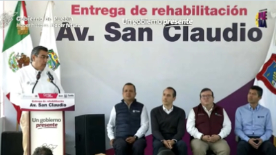 VIDEO Céspedes, Rivera y Cedillo inauguran rehabilitación de la avenida San Claudio