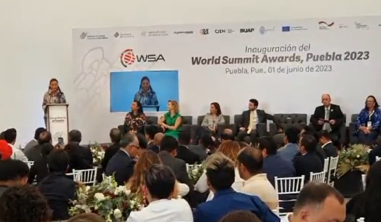 Beatriz Manrique y Olivia Salomón inauguran el World Summit Awards Puebla 2023