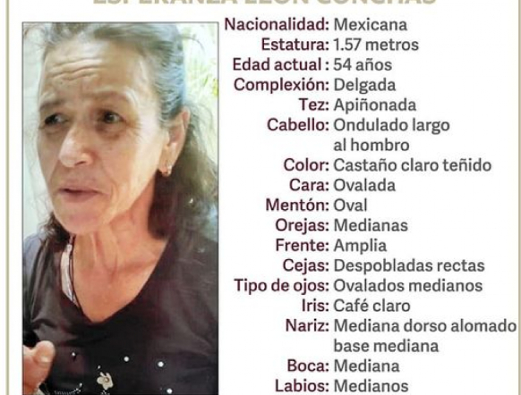Esperanza de 54 años desapareció en calles de Huejotzingo