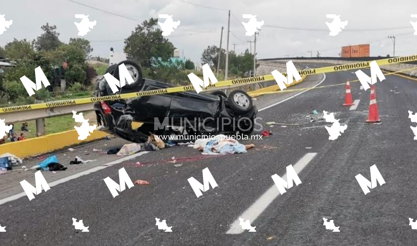 Un muerto y 5 heridos deja una volcadura en la México-Veracruz