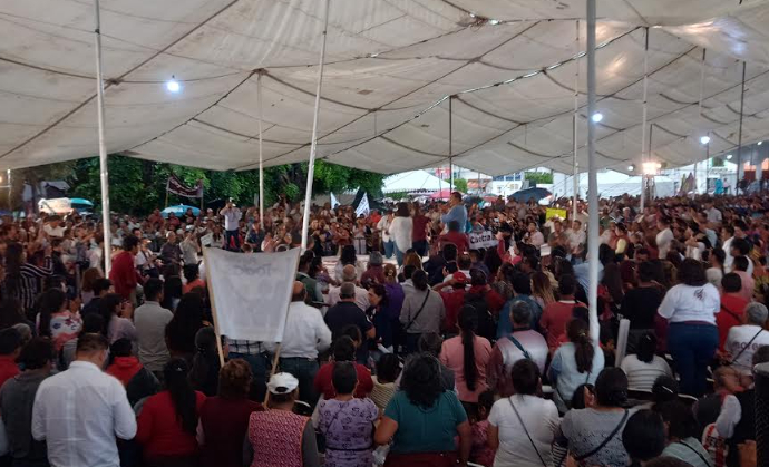 Es tiempo de las mujeres: Sheinbaum en asamblea en Huejotzingo