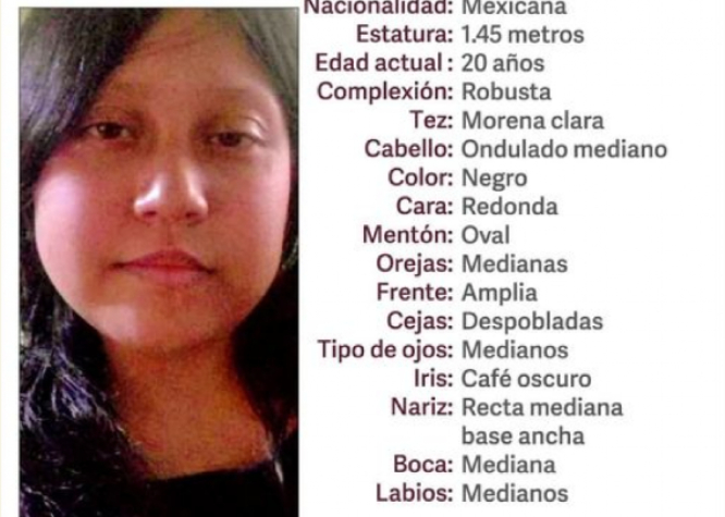 Rosalinda de 20 años desapareció en calles de Tehuacán