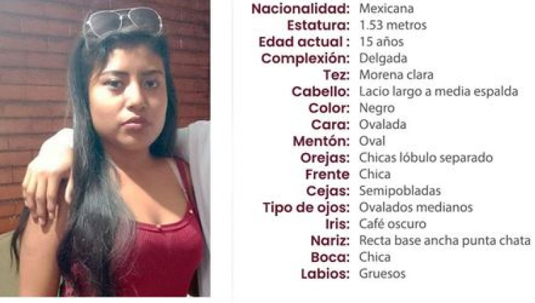 Karol de 15 años desapareció en calles de la colonia El Riego en Tehuacán