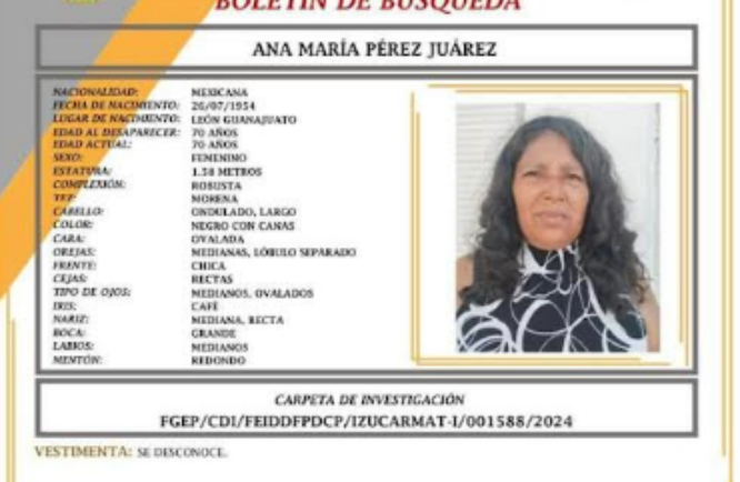 Sigue la búsqueda de Ana María, desaparecida en Chiautla