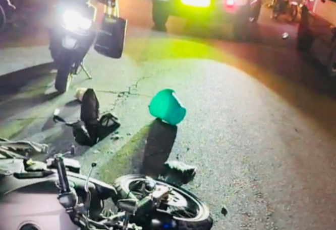 En Atlixco ocurre accidente múltiple entre motocicletas 