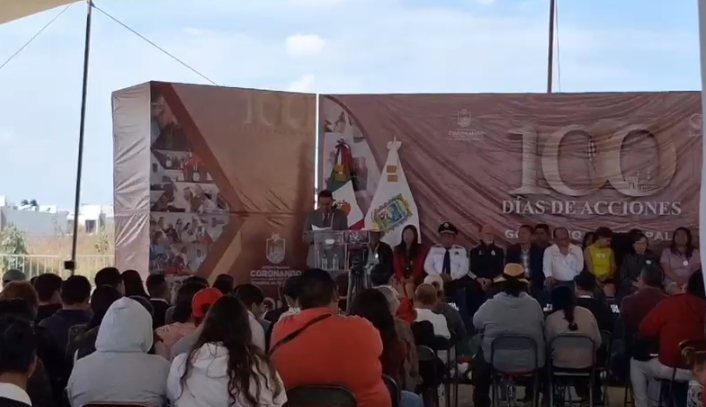 Rinde Armando Aguirre informe de cien días en Coronango