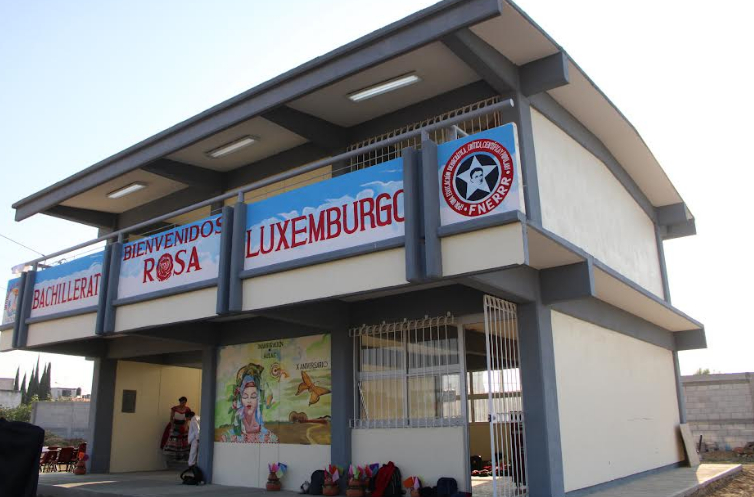 Inauguran aulas en el bachillerato Rosa Luxemburgo