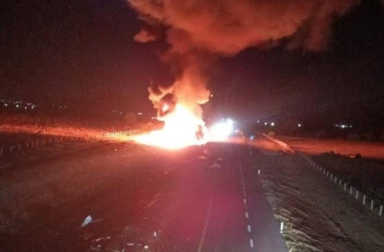Muere calcinado trailero tras carambola en la autopista Audi-Cuacnopalan