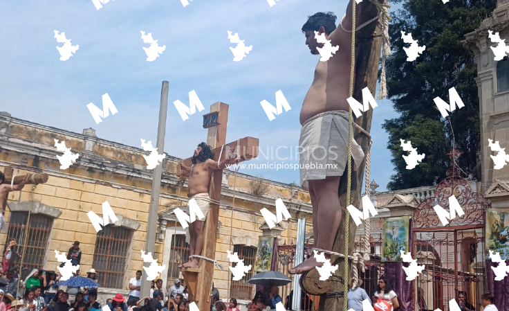 Texmelucan recuerda la pasión y muerte de Jesús