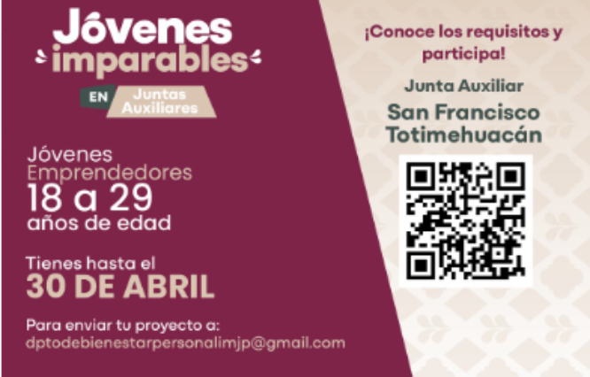 Jóvenes Imparables llega a Totimehuacan para detonar talento emprendedor