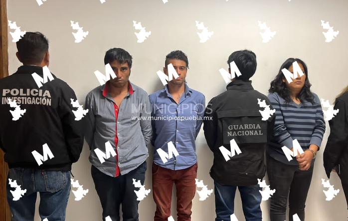 Desmantelan en Nopalucan a grupo de extorsionadores