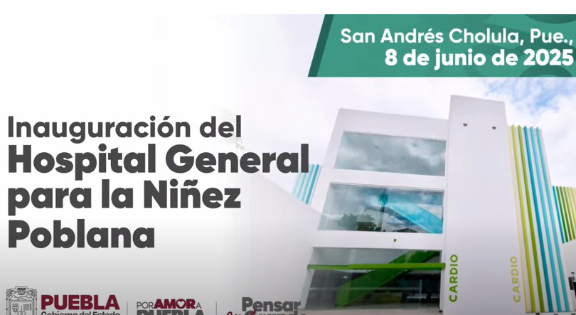EN VIVO Armenta y Sheinbaum inauguran el Hospital General para la Niñez Poblana