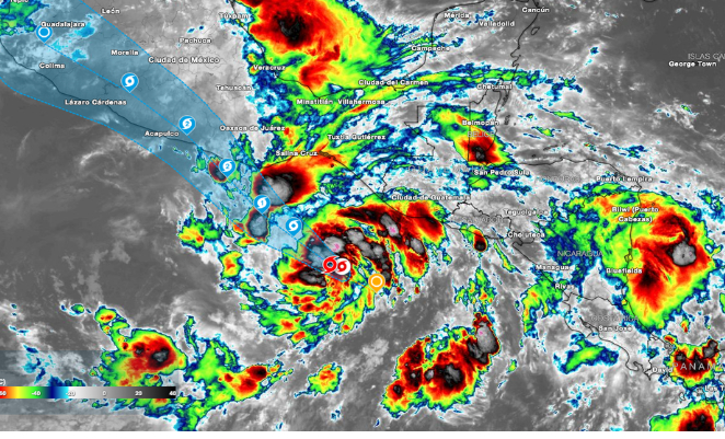 Tormenta tropical Erick podría intensificarse a huracán categoría 2