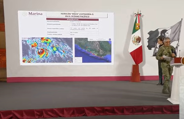 MAÑANERA Erick provoca estragos en Oaxaca y Guerrero; alertan de posibles daños mayores en Michoacán