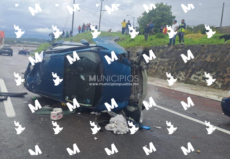 Dos heridos tras un accidente en la México Puebla a la altura de Tlahuapan