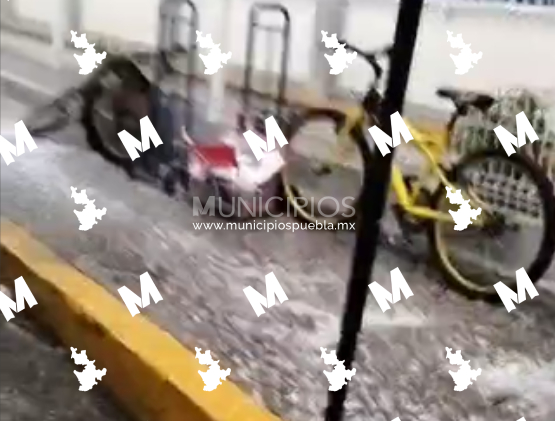Se registra granizada en comunidad de Texmelucan