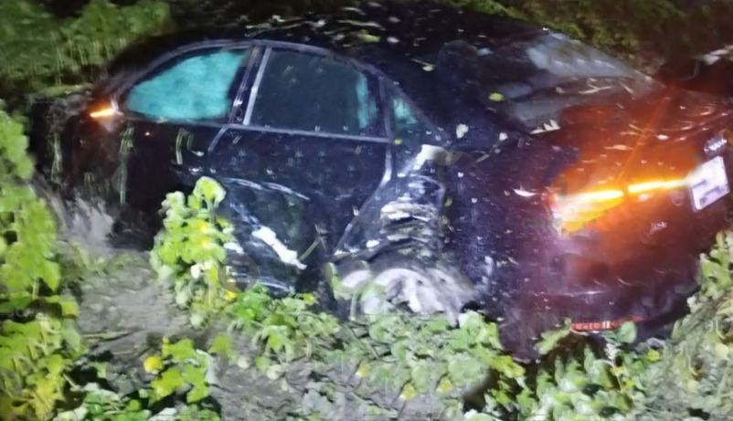 Accidente vial en la autopista Tlaxcala–Texmelucan deja solo daños materiales