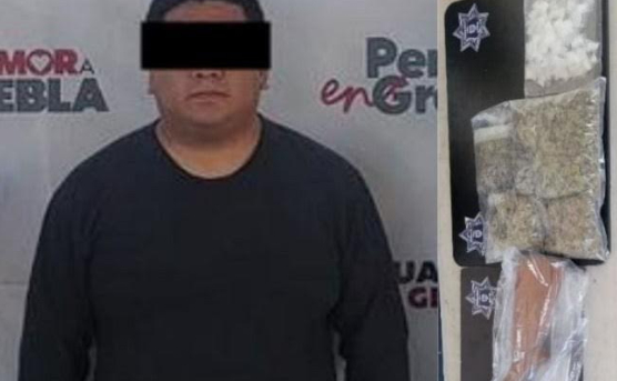 Cae Marcos con escopeta y droga durante el operativo Colonia Segura en Tehuacán