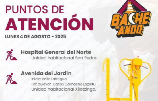 Intensifica Gobierno de la Ciudad Campaña Capitalina Bacheando Puebla