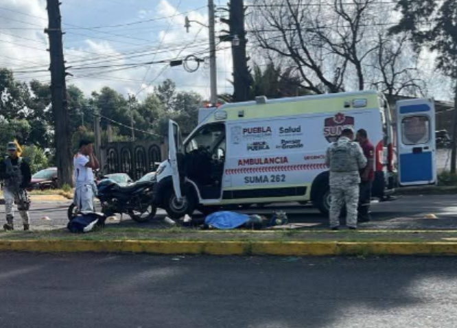 Motociclista muere en accidente en Texmelucan