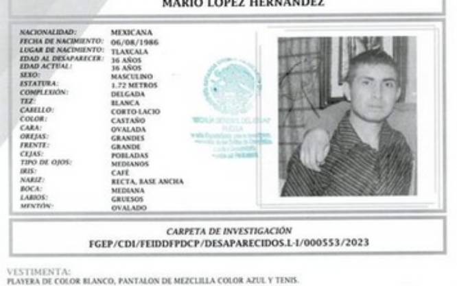Mario de 16 años se extravió en la colonia Miguel Hidalgo en Puebla