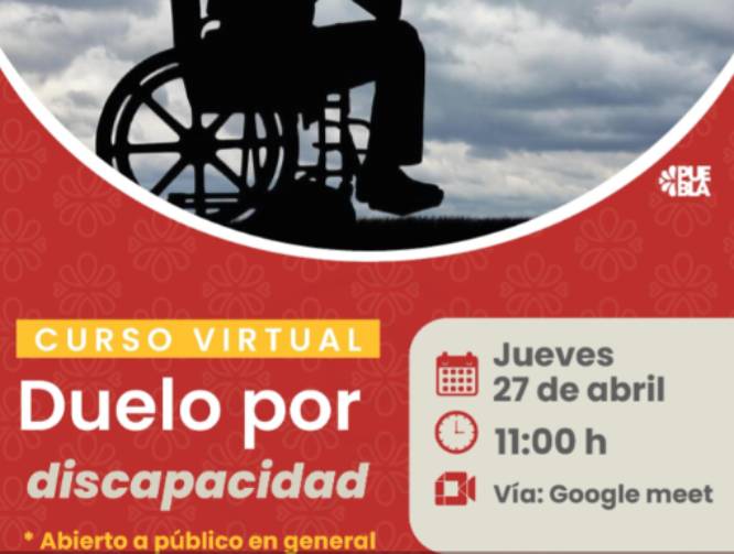 INDEP invita al curso Duelo por discapacidad por Google Meet