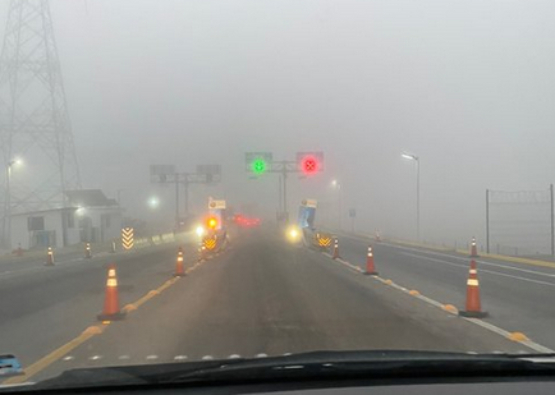 Neblina cubre algunos puntos de la capital poblana