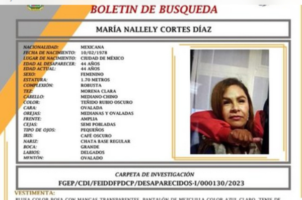 María Nallely de 44 años desapareció en el centro de Puebla capital