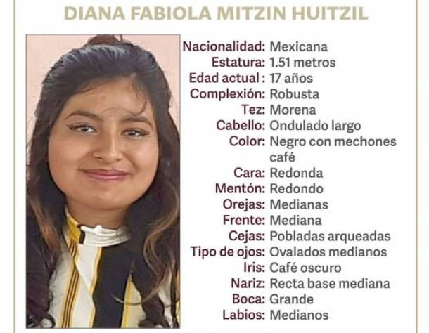 Diana Fabiola desapareció en la colonia La Loma en Puebla capital