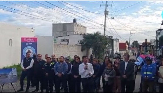 Rivera arrancó rehabilitación de las calles 13 de mayo y 113 oriente en Granjas Puebla