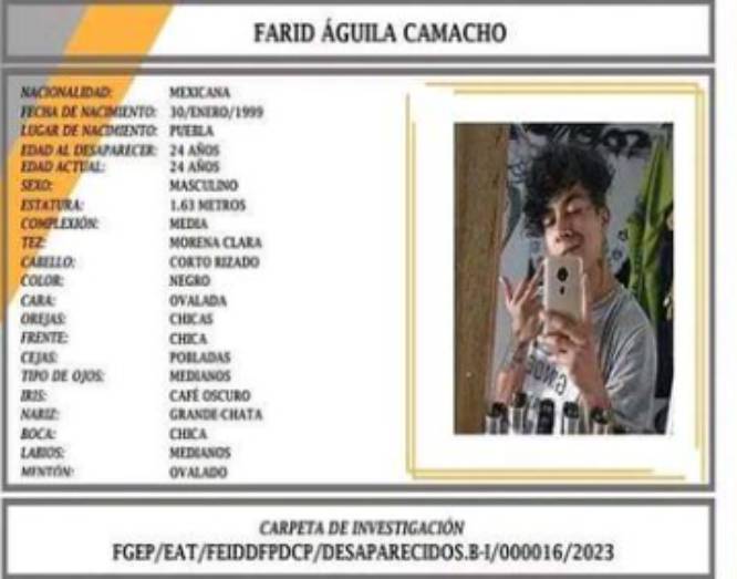 Farid de 24 años desapareció en en Infonavit San Pedro