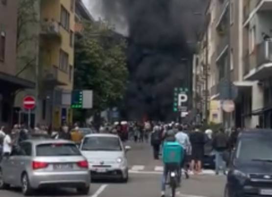 VIDEO Camión cargado de oxígeno explota en el centro de Milán