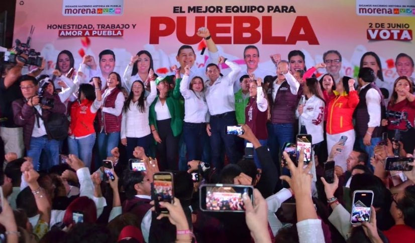 Alejandro Armenta y Pepe Chedraui inician campaña desde el corazón de Puebla