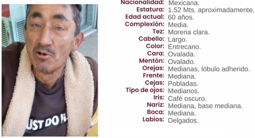 Carlos de 60 años desapareció en calles del barrio de Xonaca