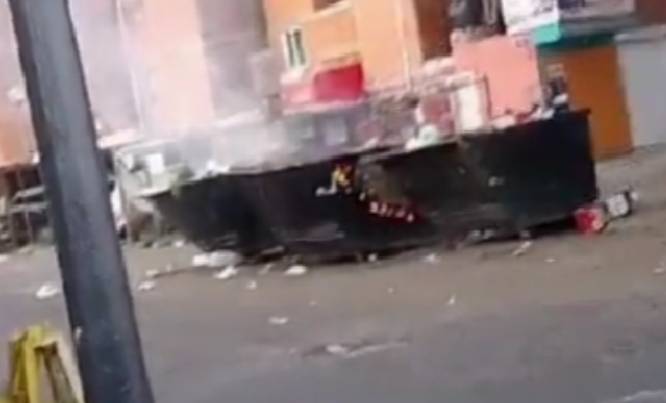 Se incendia contenedor de basura en La Margarita