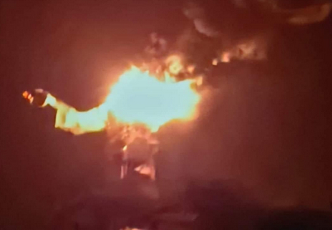 VIDEO Rayo deja en cenizas estatua del Cristo Pescador en Chiapas