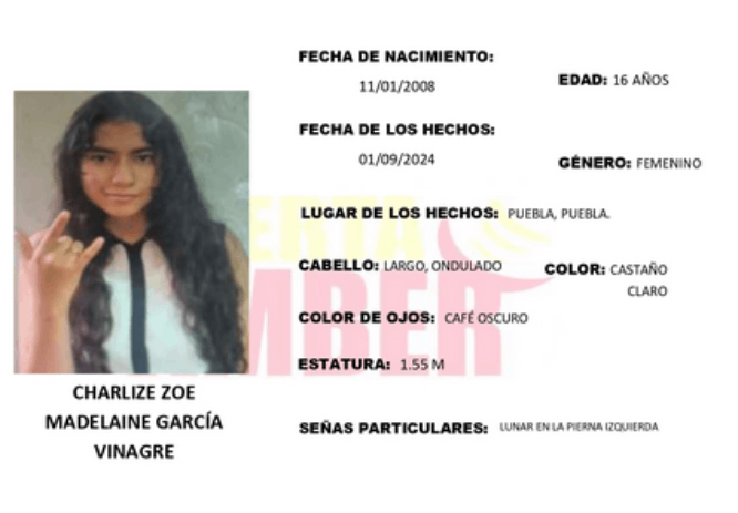 Madelaine desapareció en calles de la colonia Leobardo Coca