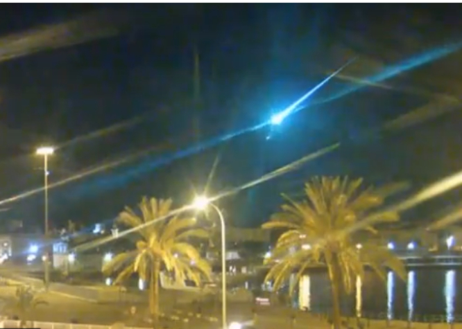 VIDEO Captan enorme bola de luz que cruzó España y Portugal