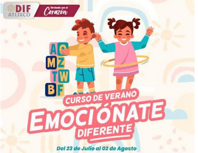 DIF Atlixco invita a la niñez a su curso de verano