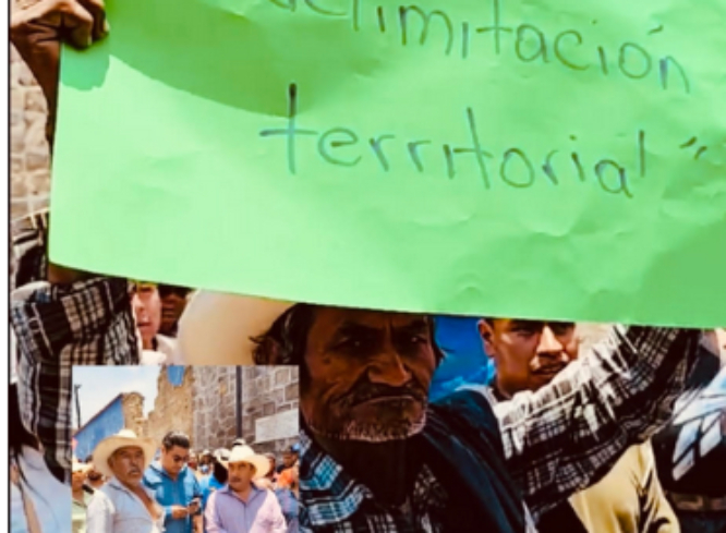 Indígenas protestan en Tochimilco de Alpanocan para exigir respeto a sus derechos