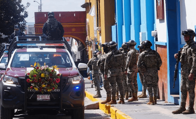 Llegarán más elementos de la Marina para tareas de seguridad a Tecamachalco