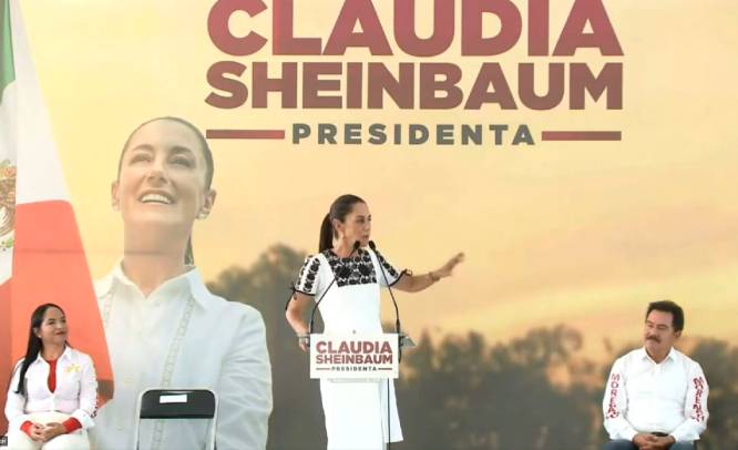 Asegura Sheinbaum que Armenta será el próximo gobernador de Puebla 