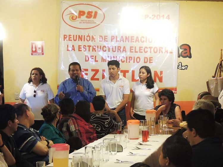 Allana PSI terreno para elecciones del 2015