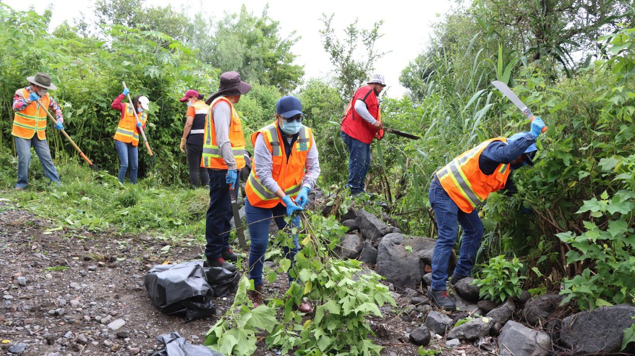 Atlixco aplica el Plan Tláloc para limpiar barrancas