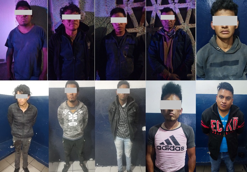 Atrapan por robo cable telefónico a diez personas en diferentes zonas de Puebla