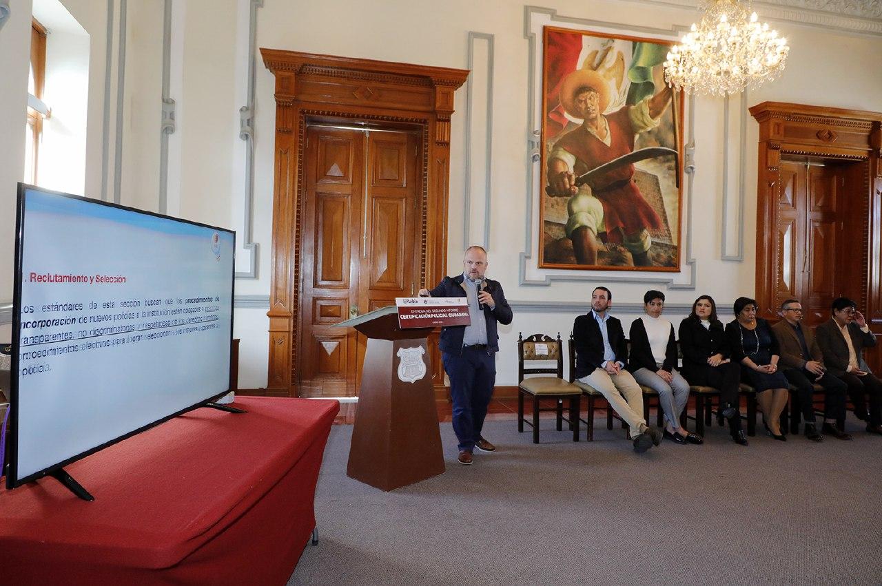 Puebla alcanzar 75% de avance para certificación CERTIPOL
