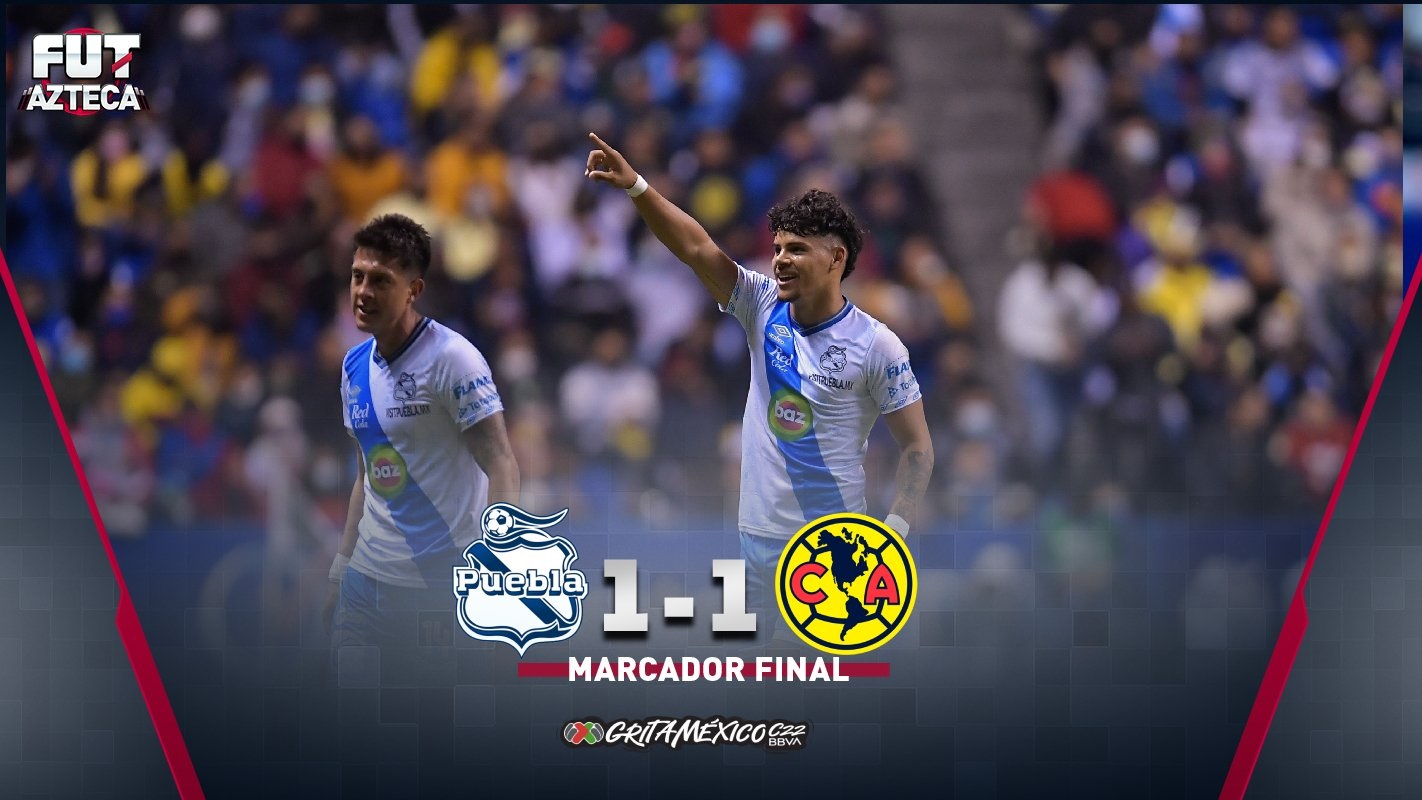 América deja ir la victoria ante Puebla y empatan en el Cuauhtémoc