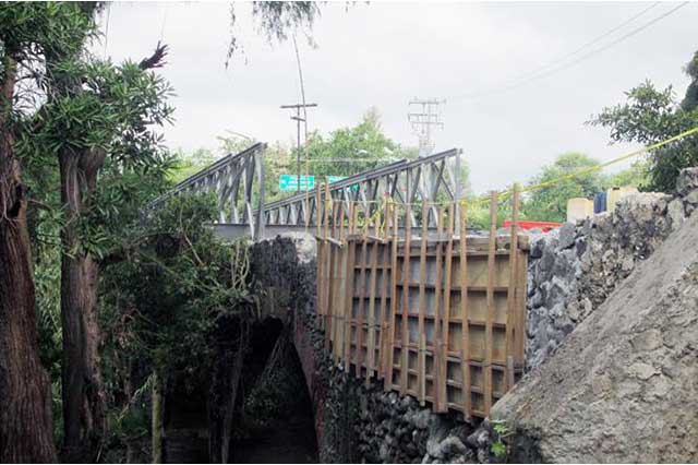 El puente Bailey será el acceso a Chietla